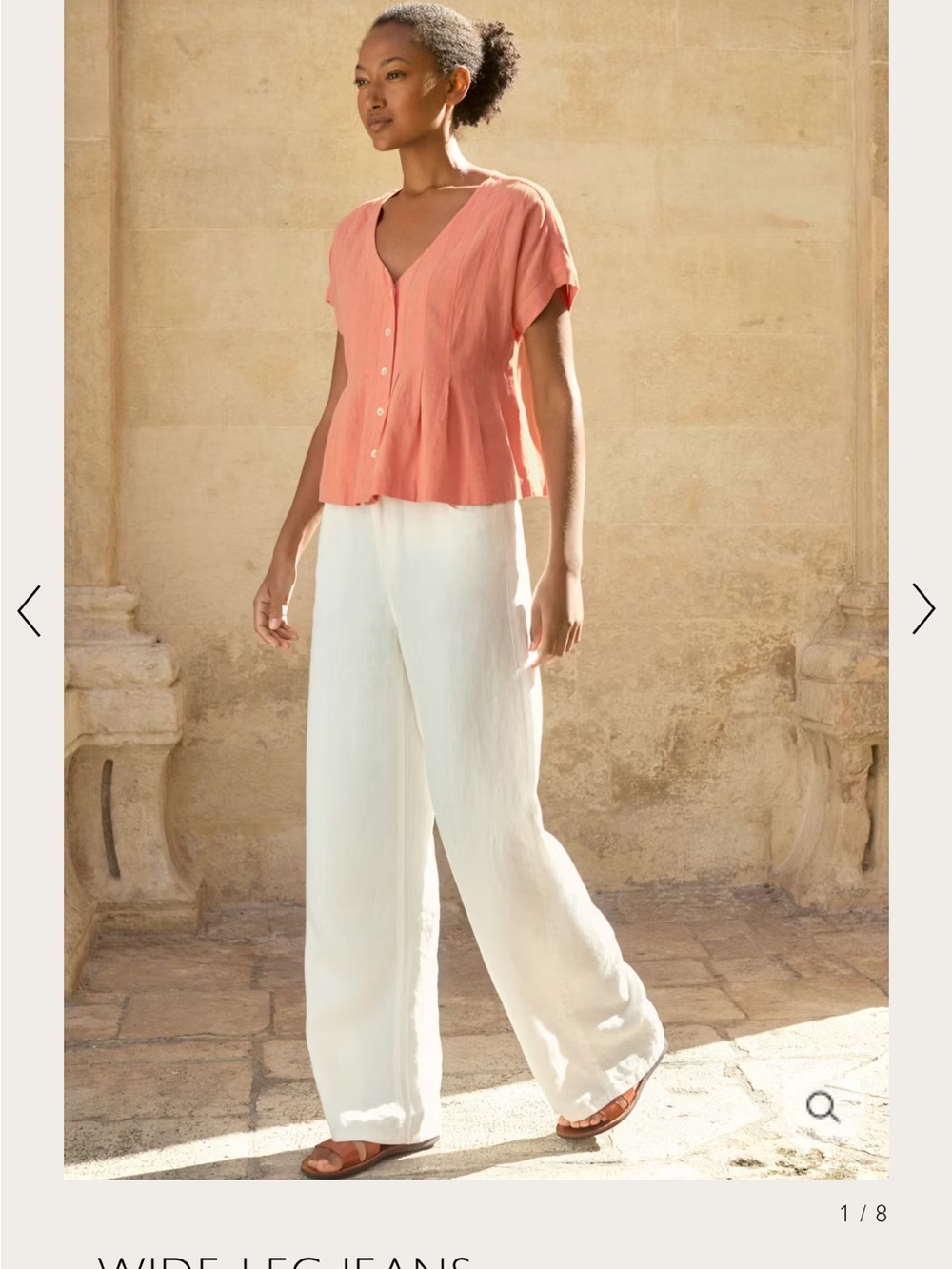 Poetry Wide Leg Linen trousers